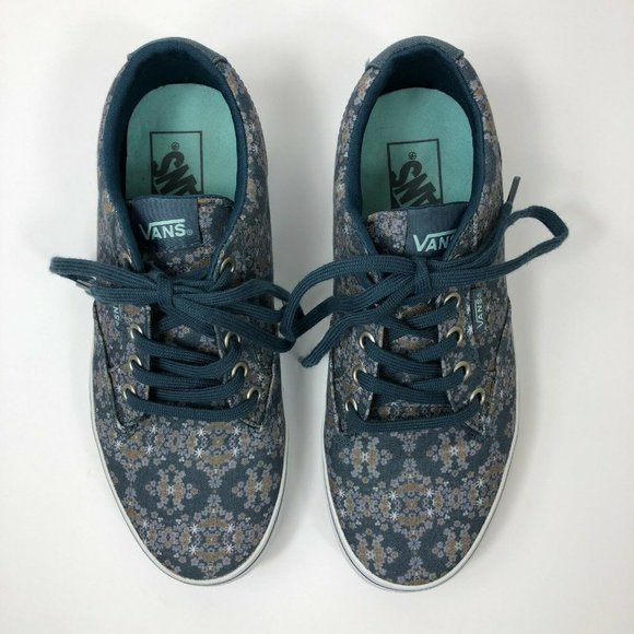 Vans TB4R Women's Floral Sneakers Casual Shoes - Picture 4 of 8